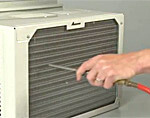 Clean air conditioner coils
